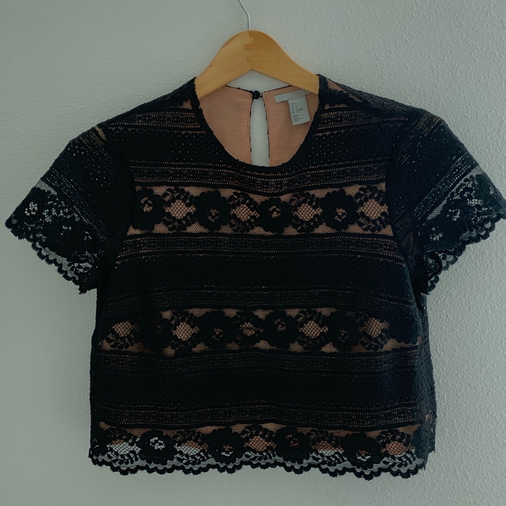 Black, Lacy Top